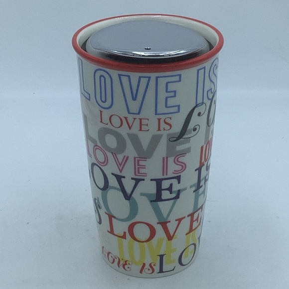 Starbucks “Love Is” 12 oz. Hot Drink Travel Mug - Picture 2 of 9